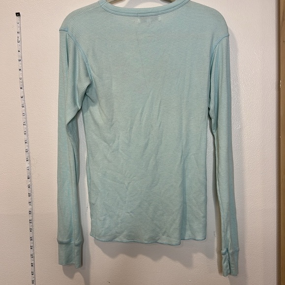 EUC wildfox reindeer holiday Christmas flannel mint color sz medium - Picture 6 of 6